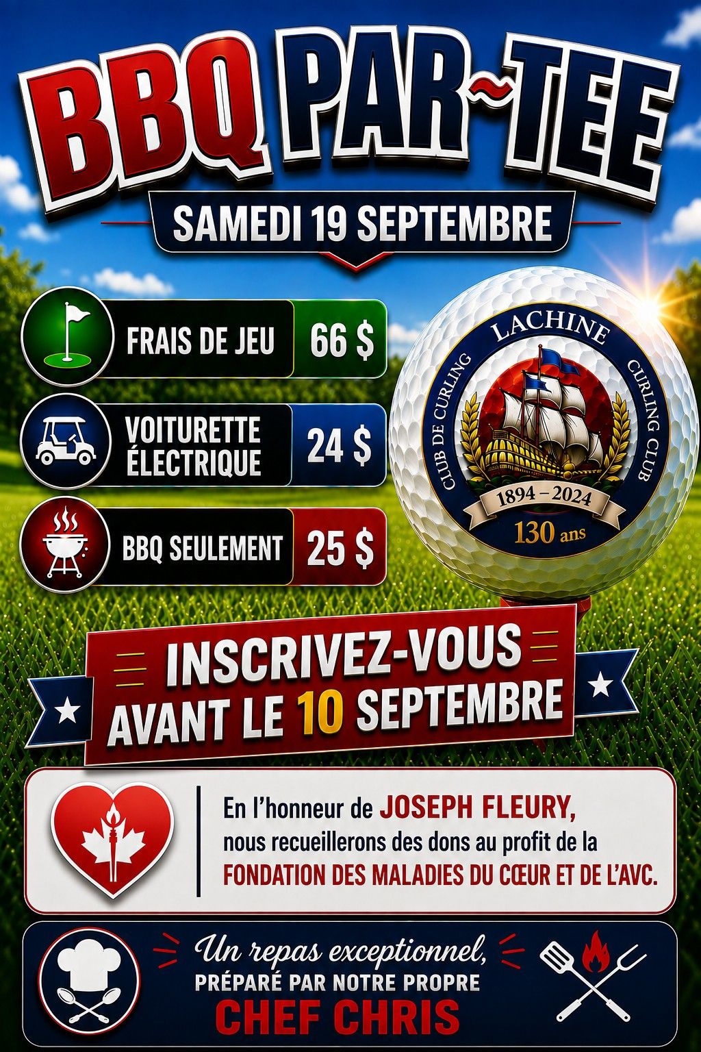 Tournoi de golf et BBQ 2026/2027 (debut de saison)